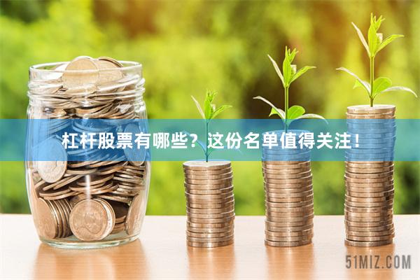 杠杆股票有哪些？这份名单值得关注！